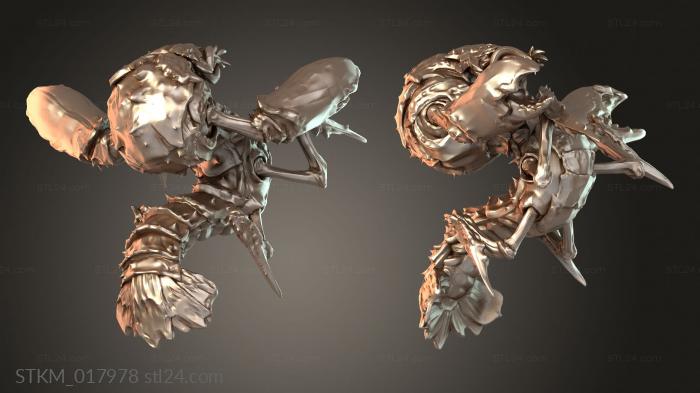 Статуэтки герои, монстры и демоны (Чуул Ядовитый, STKM_017978) 3D модель для ЧПУ станка