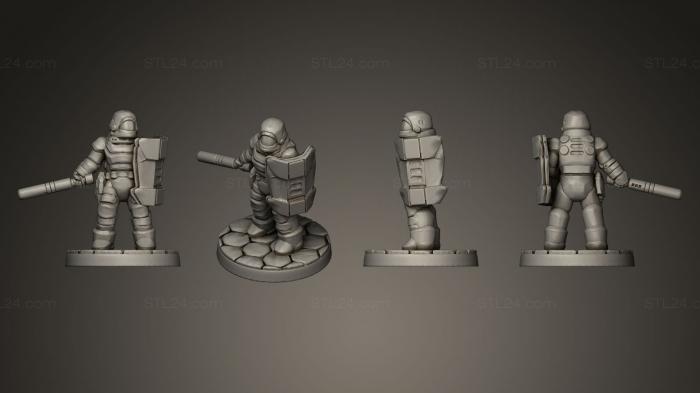 Figurines heroes, monsters and demons (Dominion Peacekeeper, STKM_0180) 3D models for cnc
