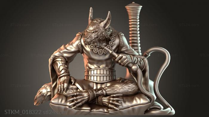 Demonic Arcanaloth Smoking Mystic
