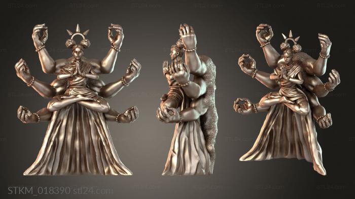 Divine Priestess in Meditation