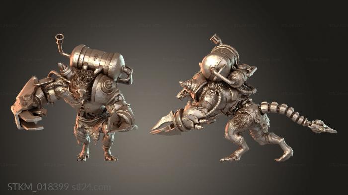 Figurines heroes, monsters and demons (Doctor Ratkenstein Monster Ghoritch, STKM_018399) 3D models for cnc