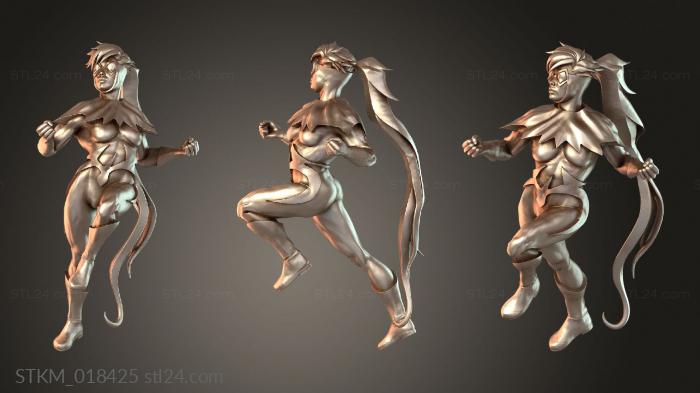 Figurines heroes, monsters and demons (Dove Flying, STKM_018425) 3D models for cnc