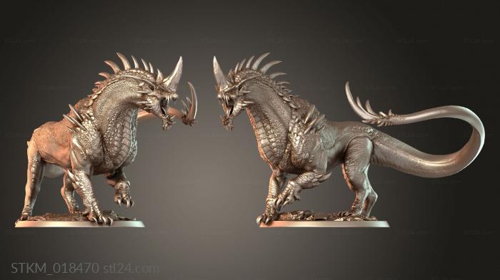 Figurines heroes, monsters and demons (Dragon Spawn Blue Arm, STKM_018470) 3D models for cnc