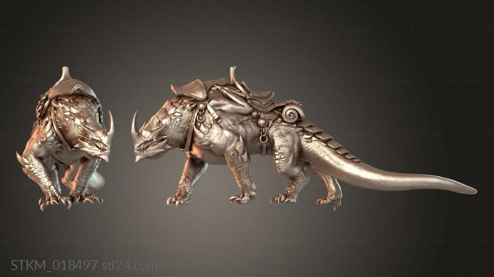 Dragonborn Mount Turn with Saddle