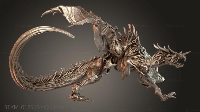 Figurines heroes, monsters and demons (Drake Attack, STKM_018513) 3D models for cnc