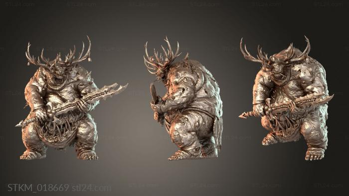 Figurines heroes, monsters and demons (Eman Grand Vile, STKM_018669) 3D models for cnc