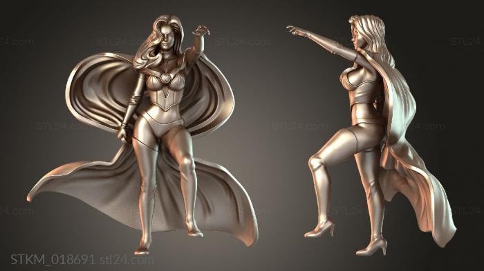 Figurines heroes, monsters and demons (Emma Frost, STKM_018691) 3D models for cnc