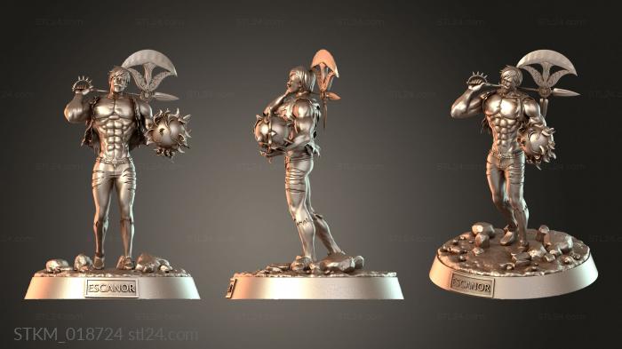Eor Man Holding Sword and Flame