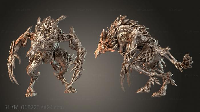 Figurines heroes, monsters and demons (Ferocious Spirit Claw Predator, STKM_018923) 3D models for cnc