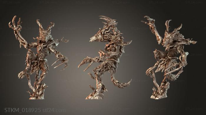 Figurines heroes, monsters and demons (Ferocious Spirit Claw Champion, STKM_018925) 3D models for cnc