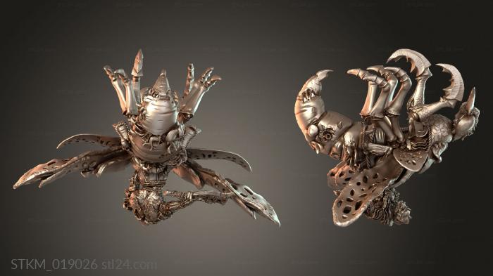 Figurines heroes, monsters and demons (Fly Riders DMP Flies Winged, STKM_019026) 3D models for cnc