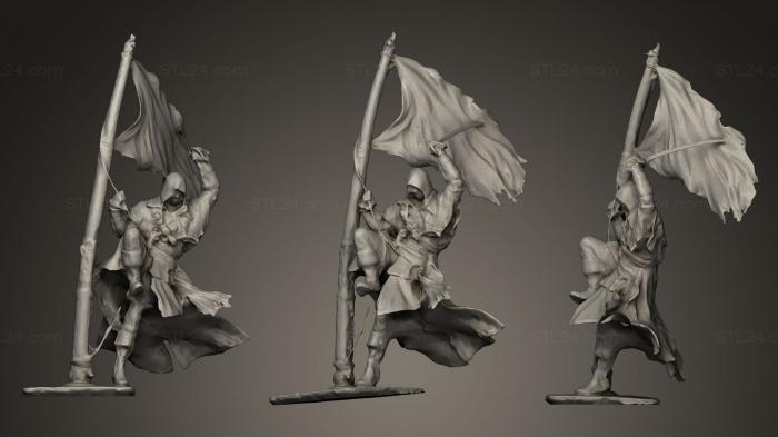 Figurines heroes, monsters and demons (EdwardKenway LowPoly, STKM_0191) 3D models for cnc