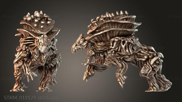 Figurines heroes, monsters and demons (Fungal Hound Alpha, STKM_019129) 3D models for cnc