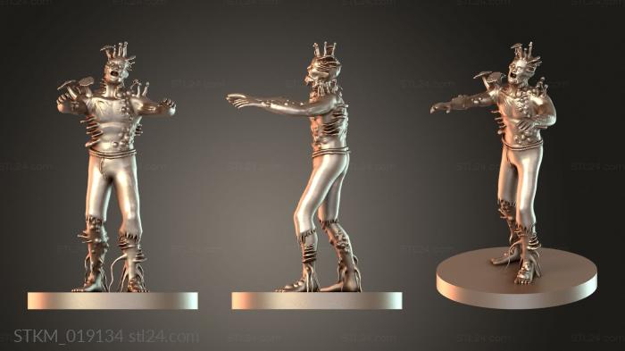 Figurines heroes, monsters and demons (Fungal Zombie, STKM_019134) 3D models for cnc