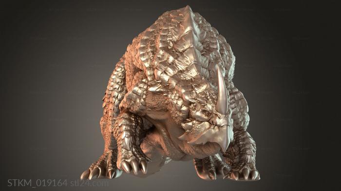 Figurines heroes, monsters and demons (Galdera Mount Untamed, STKM_019164) 3D models for cnc