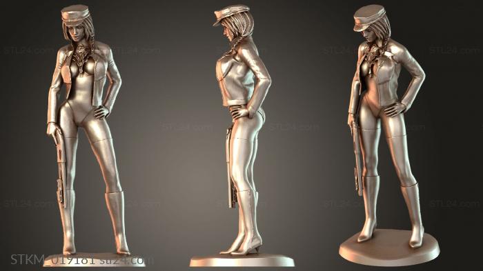 Figurines heroes, monsters and demons (Gangster Queen Fierce, STKM_019181) 3D models for cnc