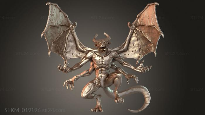 Figurines heroes, monsters and demons (Gargoyle Vicious, STKM_019196) 3D models for cnc