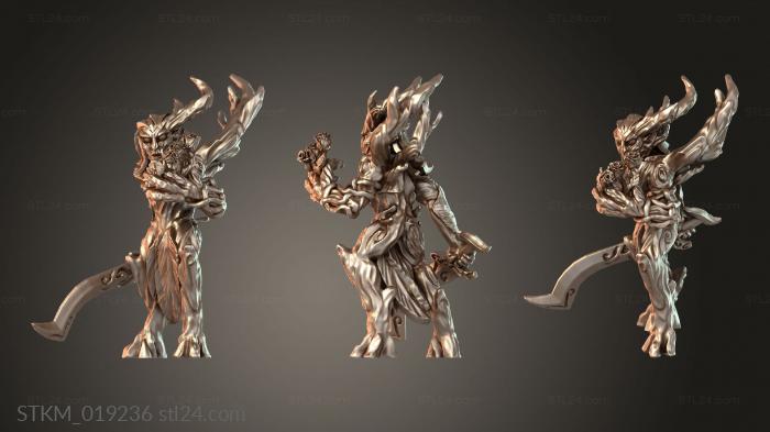 Figurines heroes, monsters and demons (General Tier Sylvan Kin Nisleen Rik, STKM_019236) 3D models for cnc