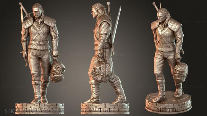 Geralt Rivia The Witcher Statue