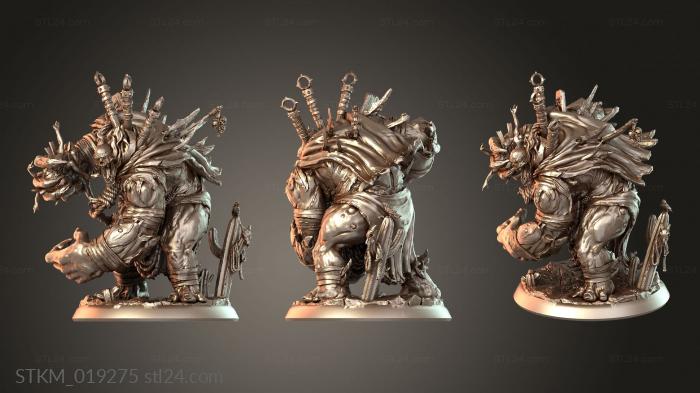 Figurines heroes, monsters and demons (Ghost Town Golem Sentinel, STKM_019275) 3D models for cnc