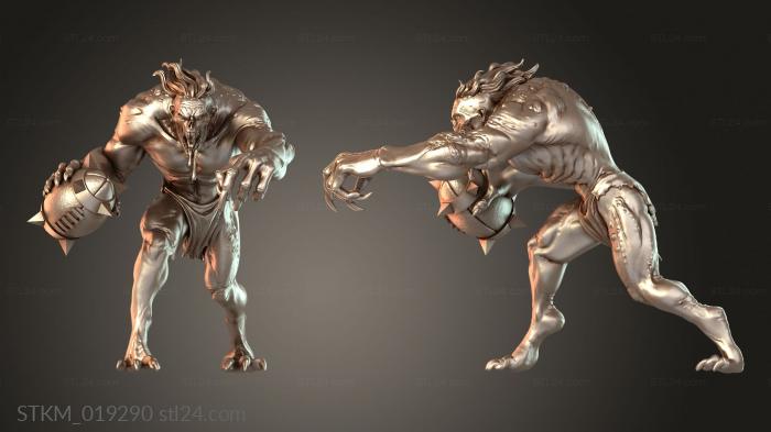 Figurines heroes, monsters and demons (Ghoul Runners Berserk, STKM_019290) 3D models for cnc