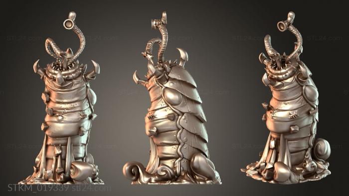 Figurines heroes, monsters and demons (Giant Worm Chasm Terror, STKM_019339) 3D models for cnc