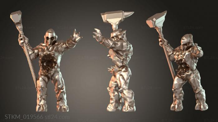 Figurines heroes, monsters and demons (Grave Nasher, STKM_019566) 3D models for cnc