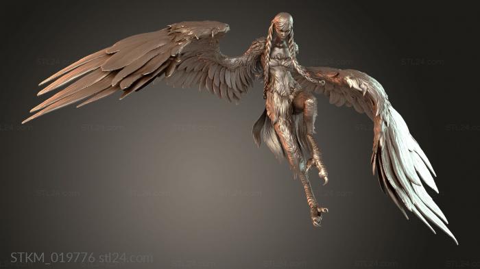 Figurines heroes, monsters and demons (Harpy Slide  Armor, STKM_019776) 3D models for cnc