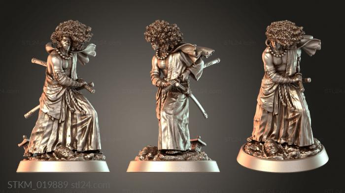 Figurines heroes, monsters and demons (Heroes Rurouni Yasuke, STKM_019889) 3D models for cnc