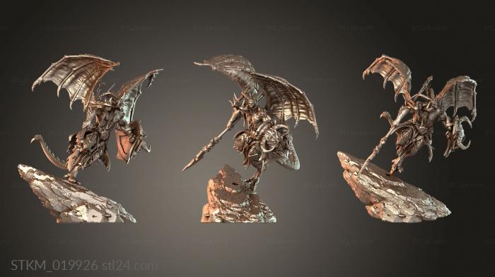 Figurines heroes, monsters and demons (Horned demon Sinister, STKM_019926) 3D models for cnc