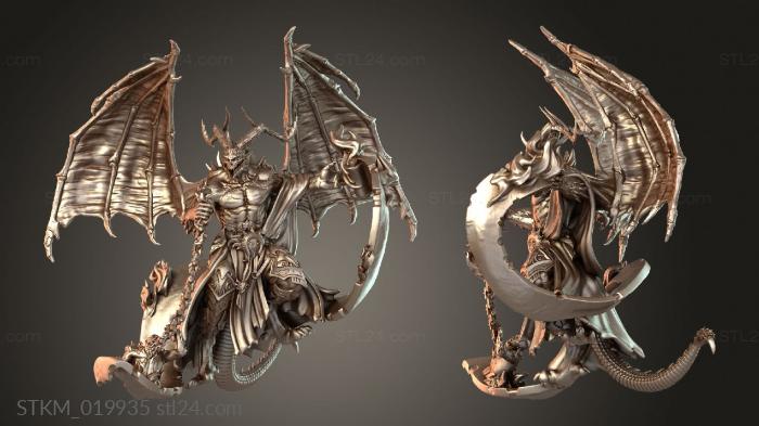 Figurines heroes, monsters and demons (Horned, STKM_019935) 3D models for cnc