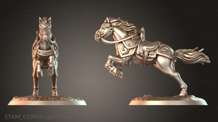 Статуэтки герои, монстры и демоны (Лошадь для Имани, STKM_019950) 3D модель для ЧПУ станка