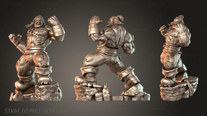 Figurines heroes, monsters and demons (Hulk Maestro, STKM_019981) 3D models for cnc