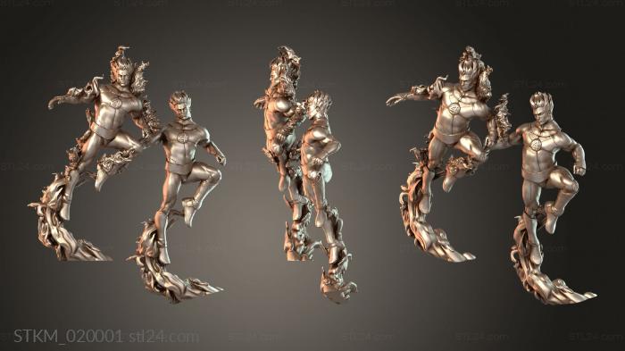 Human Torch with flames