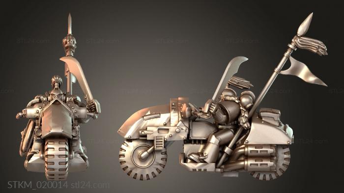 Hunting Biker with Scars from the White Steppe Mrbrq Bikers Leader