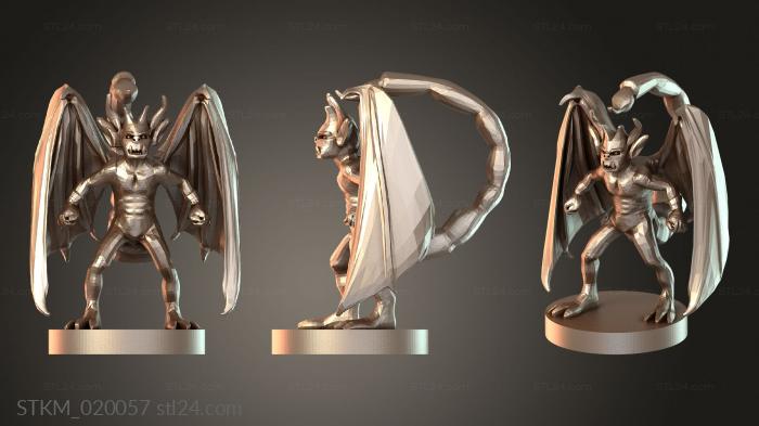 Статуэтки герои, монстры и демоны (Имп, STKM_020057) 3D модель для ЧПУ станка