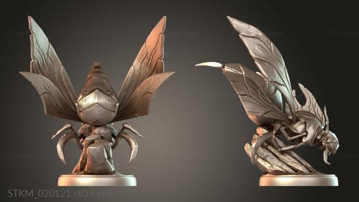 Figurines heroes, monsters and demons (Infested Woodlands Giant Wasp Flying, STKM_020121) 3D models for cnc