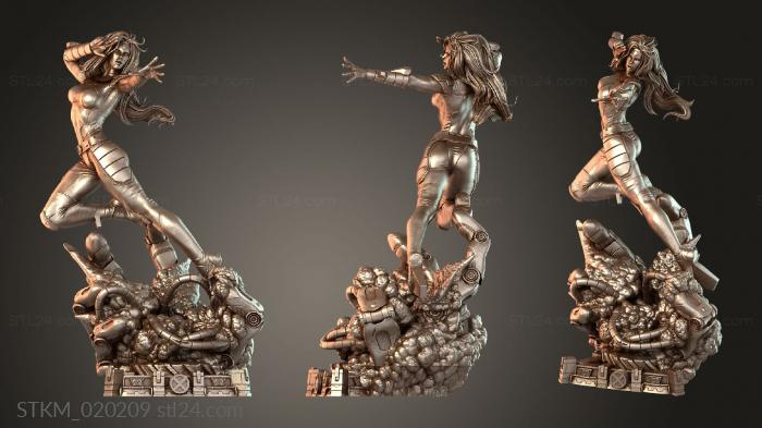 Figurines heroes, monsters and demons (Jean Grey Statue, STKM_020209) 3D models for cnc