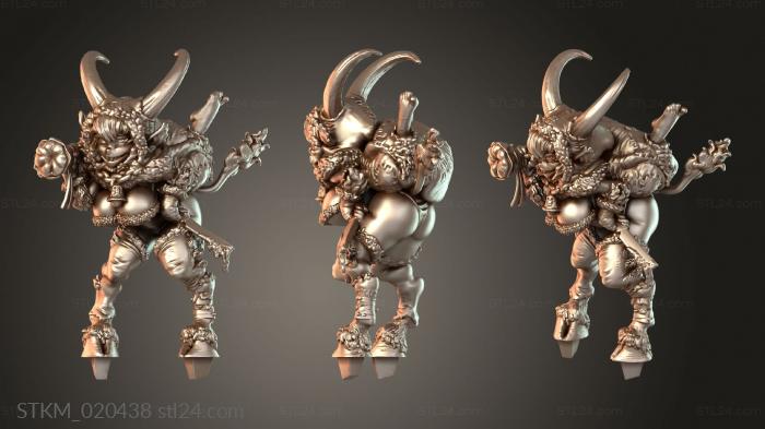 Krampus Girl and Chibi Brave