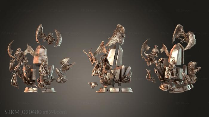 Figurines heroes, monsters and demons (Lanterns Diorama and Xpose, STKM_020480) 3D models for cnc