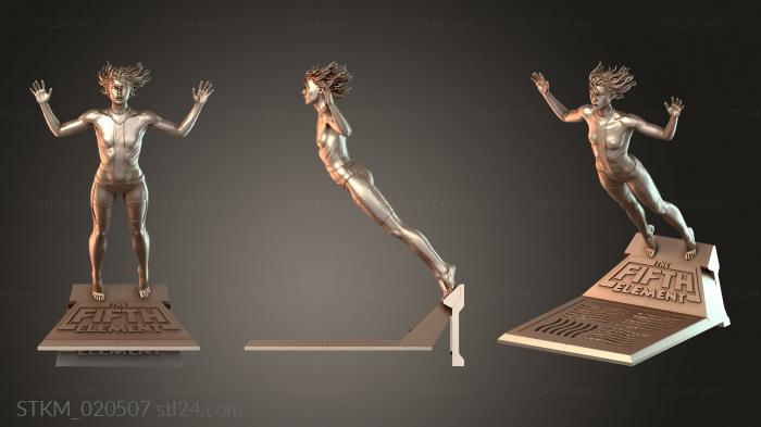 Figurines heroes, monsters and demons (Leeloo NSFW, STKM_020507) 3D models for cnc