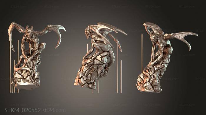 Figurines heroes, monsters and demons (Light In The Shadow, STKM_020552) 3D models for cnc