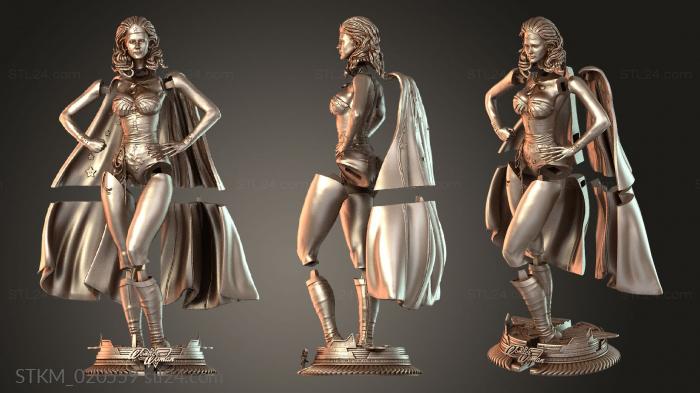 Figurines heroes, monsters and demons (Linda Carter Wonder Woman, STKM_020559) 3D models for cnc
