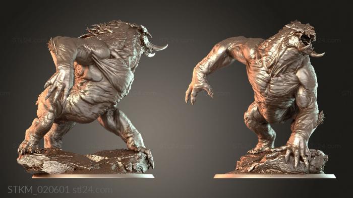 Figurines heroes, monsters and demons (Lord or the Balgura Roaring, STKM_020601) 3D models for cnc