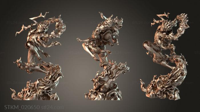 Figurines heroes, monsters and demons (Lufy Gear Mighty Arm, STKM_020650) 3D models for cnc