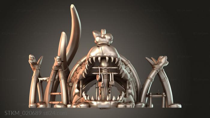 Figurines heroes, monsters and demons (Main Enchanted, STKM_020689) 3D models for cnc