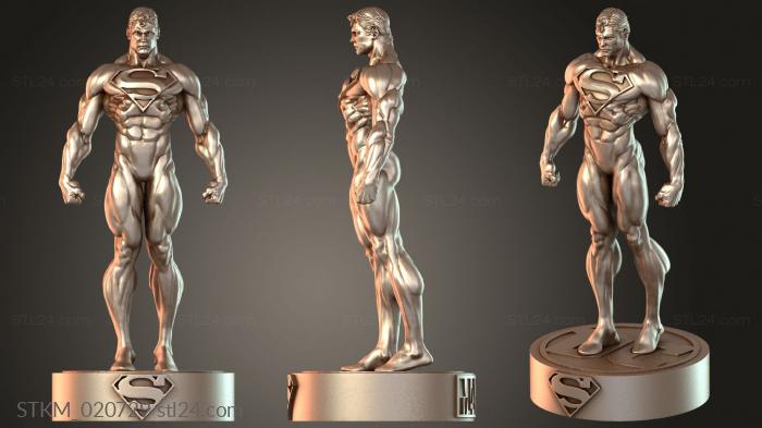 Статуэтки герои, монстры и демоны (Человек Золотой Вестник, STKM_020729) 3D модель для ЧПУ станка