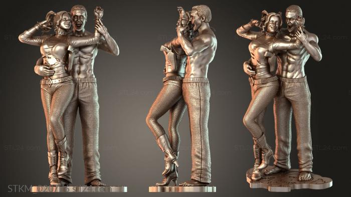 Figurines heroes, monsters and demons (Marco Joker and Harley, STKM_020776) 3D models for cnc