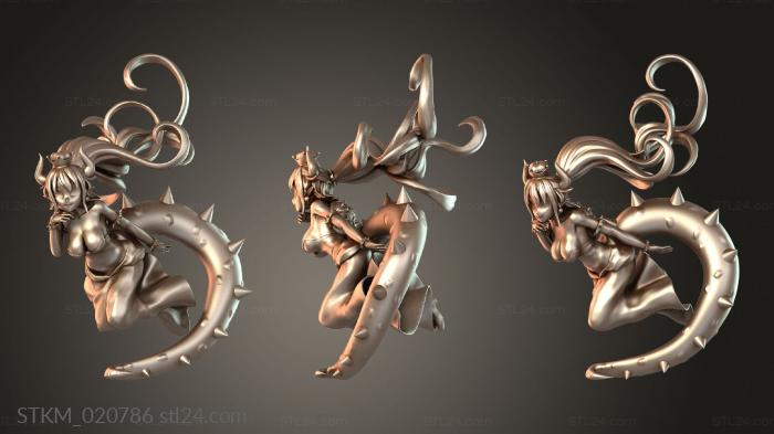 Figurines heroes, monsters and demons (Mario Bowsette for CNC and, STKM_020786) 3D models for cnc