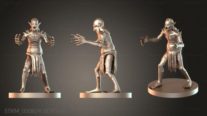 Статуэтки герои, монстры и демоны (Мауреж, STKM_020824) 3D модель для ЧПУ станка